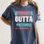 Graduation Shirt Straight Outta Preschool Class Of 2018 Tee Women's Comfort Colors T-Shirt Denim