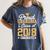 Graduation Shirts For Family Graduation 2018 Grandma Shirt Women's Comfort Colors T-Shirt Denim