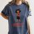 Graduation Woman Tshirt Black Melanin Masters Degree Women's Comfort Colors T-Shirt Denim