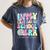 Groovy In My Last Day Of School Era Second Grade Graduation Women's Comfort Colors T-Shirt Denim