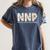 Groovy NNP Neonatal Nurse Practitioner Floral Graduation Women's Comfort Colors T-Shirt Denim