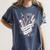 Hairdresser Gift Idea Graduation Tattoo Craft Hairstylist Women's Comfort Colors T-Shirt Denim