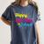 Happy Last Day Of School Graduation Teacher Students Women's Comfort Colors T-Shirt Denim