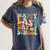 Happy Last Day Of School Groovy Teacher Student Graduation Women's Comfort Colors T-Shirt Denim