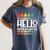 Hello Kindergarten First Day Back To School Graduation Women's Comfort Colors T-Shirt Denim