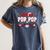 Hockey Senior Pop Pop Graduation Class Of 2026 Kids Women's Comfort Colors T-Shirt Denim