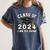 I'm Done With Class Of 2024 Graduation Done Class Of 2024 Women's Comfort Colors T-Shirt Denim