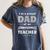 I'm A Proud Dad Of An Awesome Teacher Graduation Women's Comfort Colors T-Shirt Denim