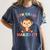 Kids 8th Grade Nailed It Monkey Graduation Women's Comfort Colors T-Shirt Denim