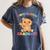 Kids Kindergarten Graduate Cat Graduation Women's Comfort Colors T-Shirt Denim