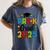 Kids Pre-K Grad 2025 Preschool Prek Graduation Women's Comfort Colors T-Shirt Denim