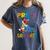 Kids Pre-K Graduate Dinosaur T-Rex Pre Kindergarten Graduation Women's Comfort Colors T-Shirt Denim