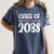 Kindergarten Class Of 2038 First Day School Graduation Girls Women's Comfort Colors T-Shirt Denim