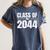 Kindergarten Class Of 2044 Grow With Me Kinder Graduation Women's Comfort Colors T-Shirt Denim