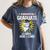 Kindergarten Graduation Shirts 2019 Shark Grad Toddler Women's Comfort Colors T-Shirt Denim