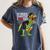 Kindergarten Grawrduate Dinosaur Graduation Cap Shirt Women's Comfort Colors T-Shirt Denim