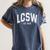 LCSW 2019 Graduation Shirt Women's Comfort Colors T-Shirt Denim