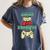 Level Complete Jr High School Graduation Grad Slogan T Shirt Women's Comfort Colors T-Shirt Denim