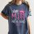 Little Miss Pre-K Grad Preschool Prek Graduation 2025 Women's Comfort Colors T-Shirt Denim
