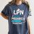 LPN In Progress Loading Future Nurse Graduation Lover Women's Comfort Colors T-Shirt Denim