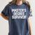 MASTER'S DEGREE SURVIVOR Graduation Grad Shirt College Women's Comfort Colors T-Shirt Denim