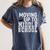 Moving Up To Middle School Elementary School Graduation Women's Comfort Colors T-Shirt Denim
