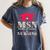 Msn Master Of Science In Nursing College Graduation Premium Tri-Blend Women's Comfort Colors T-Shirt Denim
