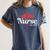 New Nurse 2018 Nurse Nursing School Graduation Shirt Women's Comfort Colors T-Shirt Denim