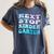 Next Stop Kindergarten Groovy Graduation Last Day Of School Women's Comfort Colors T-Shirt Denim