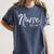 Nurse Est 2019 Shirt Women Nursing School Graduation Women's Comfort Colors T-Shirt Denim