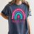 Pathologists' Assistant Graduation 2023 Boho Rainbow Women's Comfort Colors T-Shirt Denim