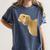Peking Duck Peeking Chef Graduation Farm Duck Lover Women's Comfort Colors T-Shirt Denim