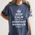 Personalized Keep Calm Graduation Christmas Team Assistant Manager Job Title Profession Birthday Women's Comfort Colors T-Shirt Denim