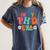 In My Phd Era Groovy Phd Graduation Future Doctor Women's Comfort Colors T-Shirt Denim