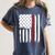 PhD Survivor Graduation American Flag Shirt Degree Tee Women Kids Men Women's Comfort Colors T-Shirt Denim