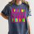 Pink STRAIGHT OUTTA Preschool PRE-K Graduation Women's Comfort Colors T-Shirt Denim