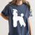 Poodle Graduation Dog Graduate Women's Comfort Colors T-Shirt Denim