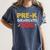 Pre-K Graduate Grad 2018 Graduation Shirt Women's Comfort Colors T-Shirt Denim