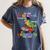 Pre k Graduation 2025 Pre-k Kindergarten Graduate Dinosaur Premium Tri-Blend Women's Comfort Colors T-Shirt Denim