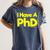 Pretty Huge Dick Joke Graduation PhD Humor Women's Comfort Colors T-Shirt Denim
