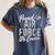 Proud Air Force Cousin US Air Force Graduation Cousin Tee Women's Comfort Colors T-Shirt Denim