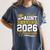 Proud Aunt Of A Class Of 2026 Graduate Senior Graduation 26 Women's Comfort Colors T-Shirt Denim