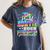 Proud Auntie Of Kindergarten Graduate 2025 Graduation Auntie Women's Comfort Colors T-Shirt Denim