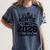 Proud Auntie Of Two 2026 Graduates Graduation Women's Comfort Colors T-Shirt Denim
