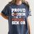 Proud Cousin Of a Football Senior 2026 Graduation Gifts Women's Comfort Colors T-Shirt Denim