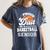Proud Dad Of A 2025 Senior Basketball Graduation Women's Comfort Colors T-Shirt Denim