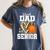 Proud Dad Of A 2026 Senior Basketball Graduation Leopard Women's Comfort Colors T-Shirt Denim