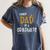 Proud Dad Of A Class Of 2021 Graduate Graduation Women's Comfort Colors T-Shirt Denim