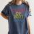 Proud Dad Of A Class Of 2027 Graduate Senior Graduation Women's Comfort Colors T-Shirt Denim