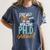 Proud Dad PhD Doctoral Graduation Doctorate Degree EdD PsyD Women's Comfort Colors T-Shirt Denim